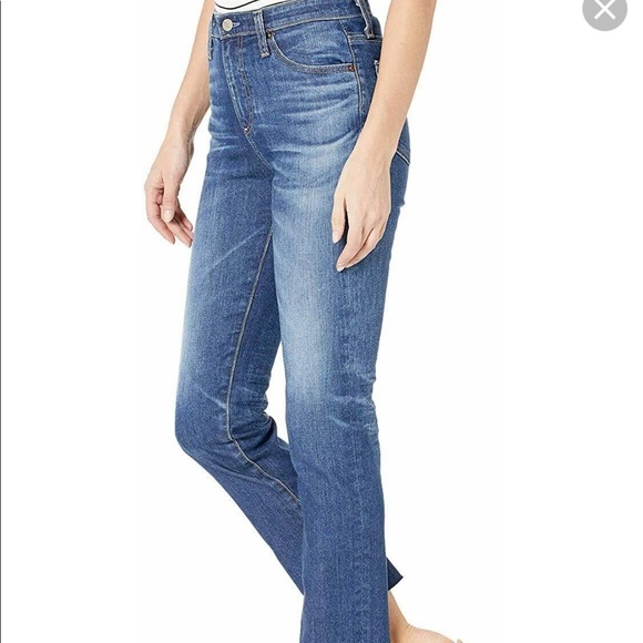 AG Adriano Goldschmied Denim The Isabelle High-Rise Straight Crop size 27 - Picture 2 of 16